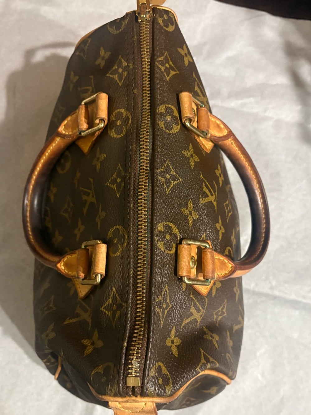 Vintage Louis Vuitton Monogram Speedy 25 - Made in USA (SD04027) - Picture 5 of 10